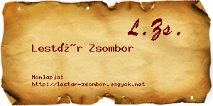 Lestár Zsombor névjegykártya