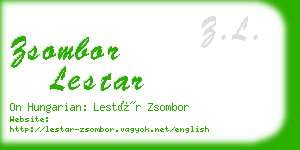 zsombor lestar business card